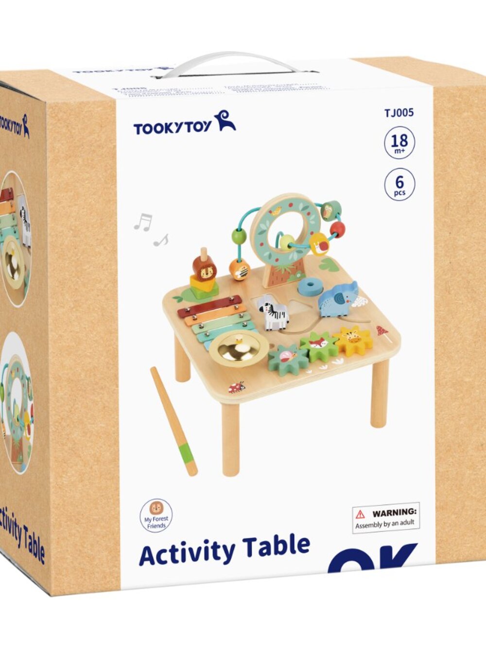 Montessori Wooden Activity Table Baby Learning Toy Busy Board New - Picture 16 of 16